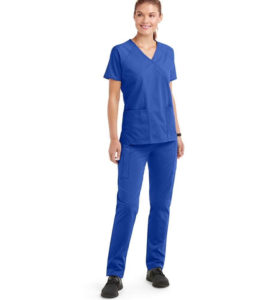 Strictly Scrubs Women’s Classic Scrub Set (XS-3X, 14 Colors) – Includes Mock Wrap Top and Pant