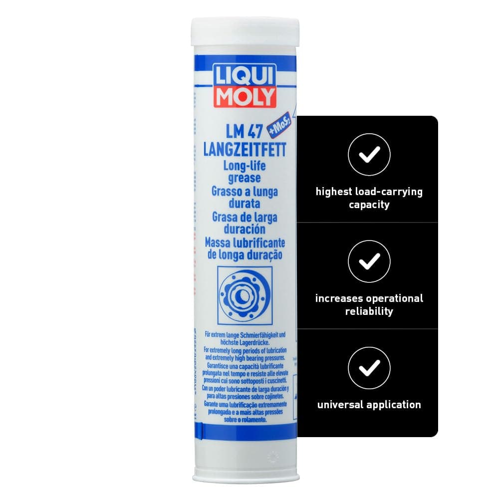 LIQUI MOLY LM 47 Long-Life Grease + MoS2 | 400 g | Lithium fat | SKU: 3520