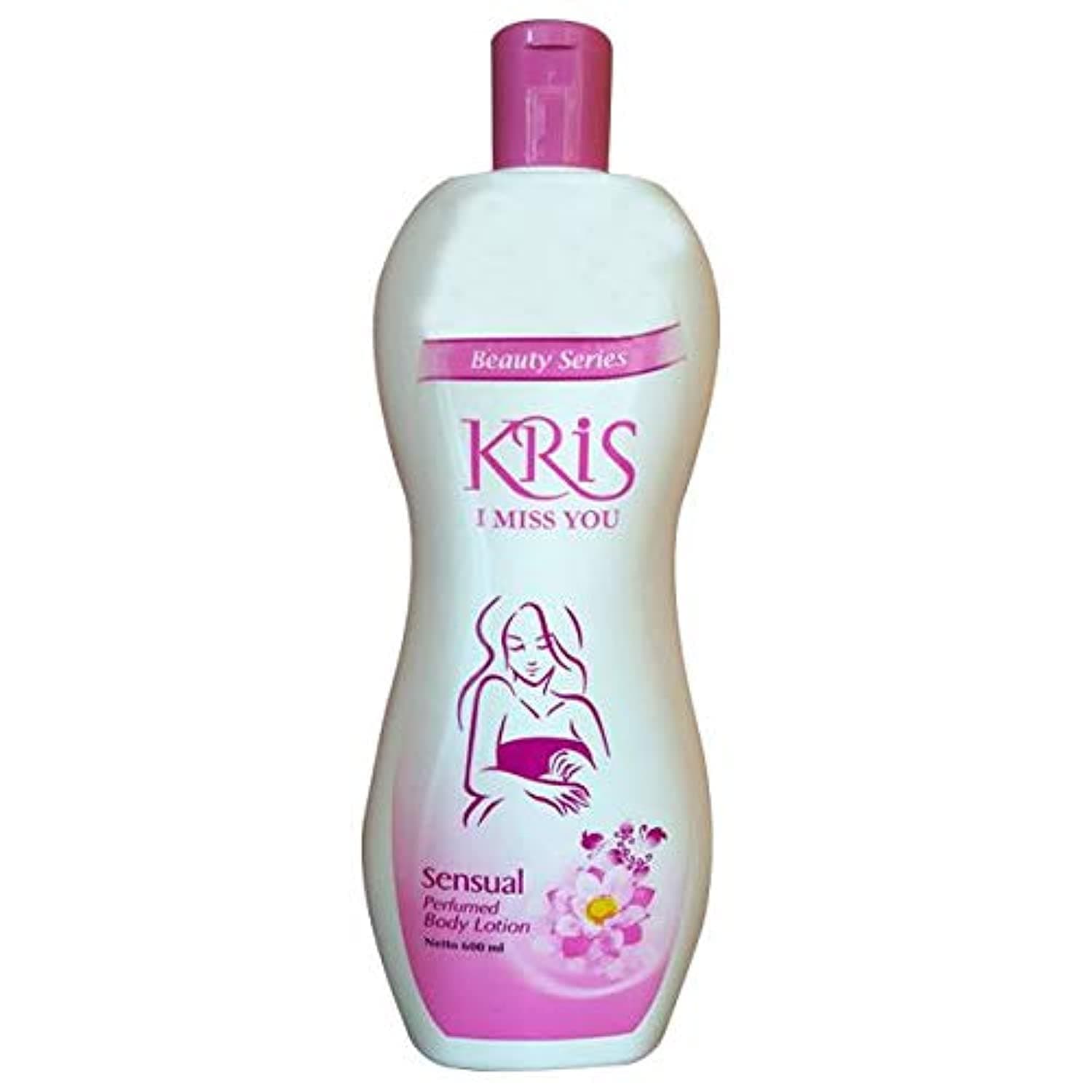 Kris Body Lotion 600ml, Pink Formula – Nourishing & Hydrating, Softens & Smoothens Skin, Light Floral Scent, Suitable for All Skin Types