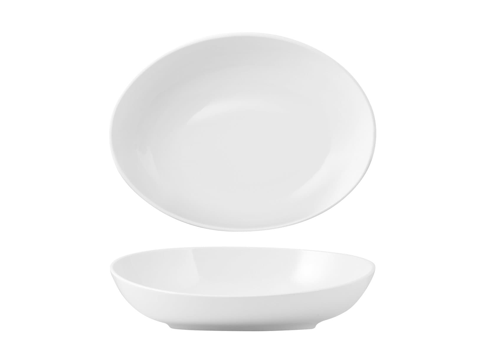 HOTELWARE Cup oblique oval porcelain 40 x 30 x 13 cm chalice cup ice cream sundae.