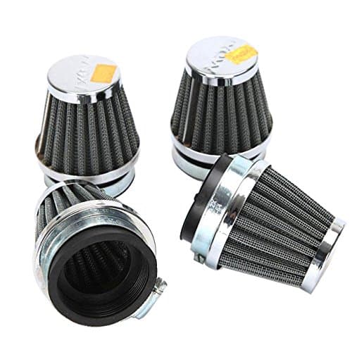 DANHUACHEN 4pcs Motorcycle Air Filters Universal 54mm Air Intake Filter Pod Cleaner for Honda Yamaha Suzuki Kawasaki