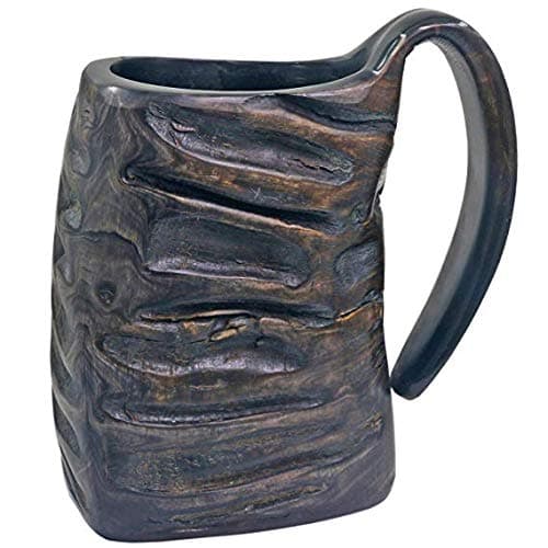 Instook Handmade Drinking Mug with Handle Barrel Shaped Jumbo Mug for Cocktail Parties (Gloss Finish) 330ml