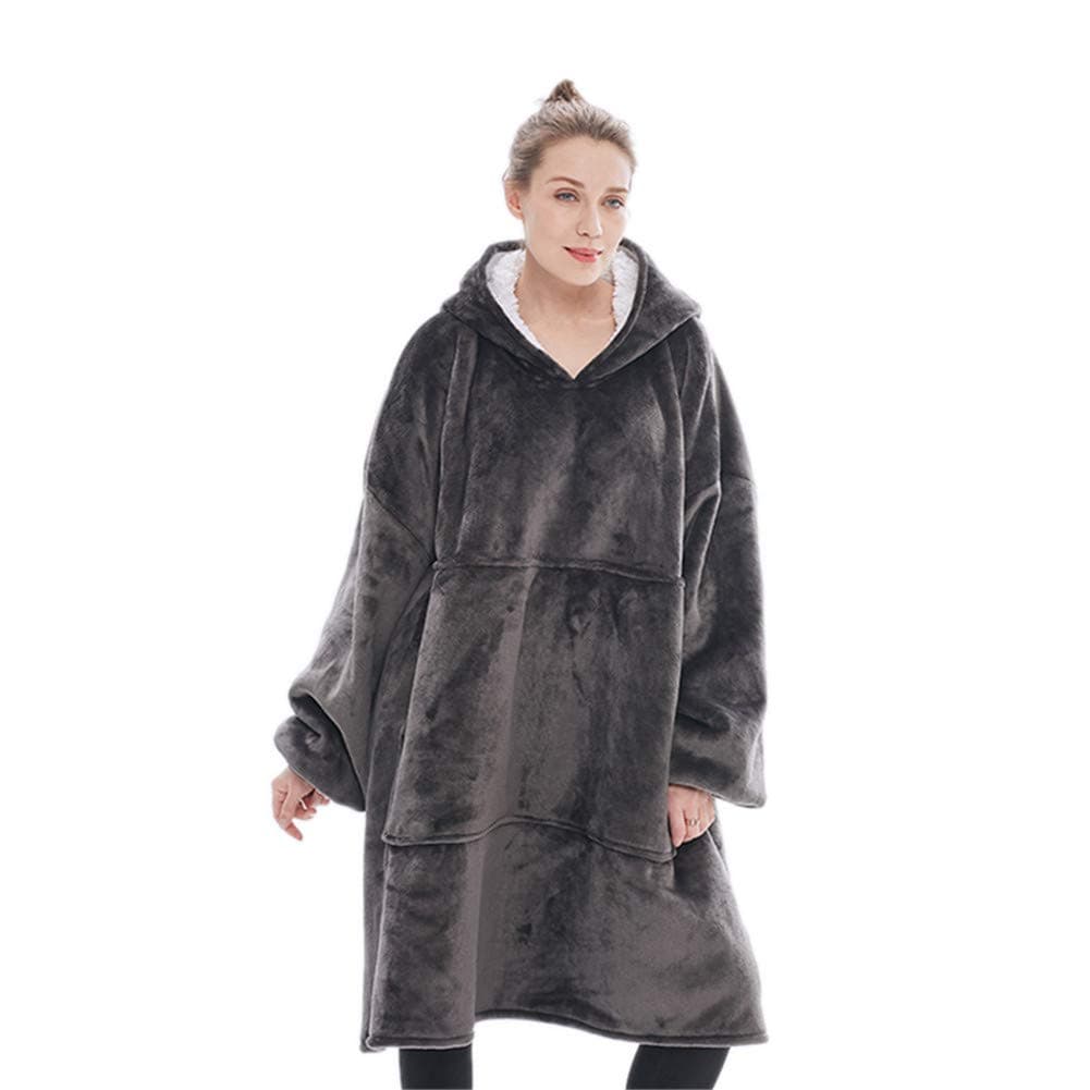Oversized Sherpa Hoodie, Wearable Hoodie Sweatshirt Blanket, Super Soft Warm Comfortable Blanket Hoodie
