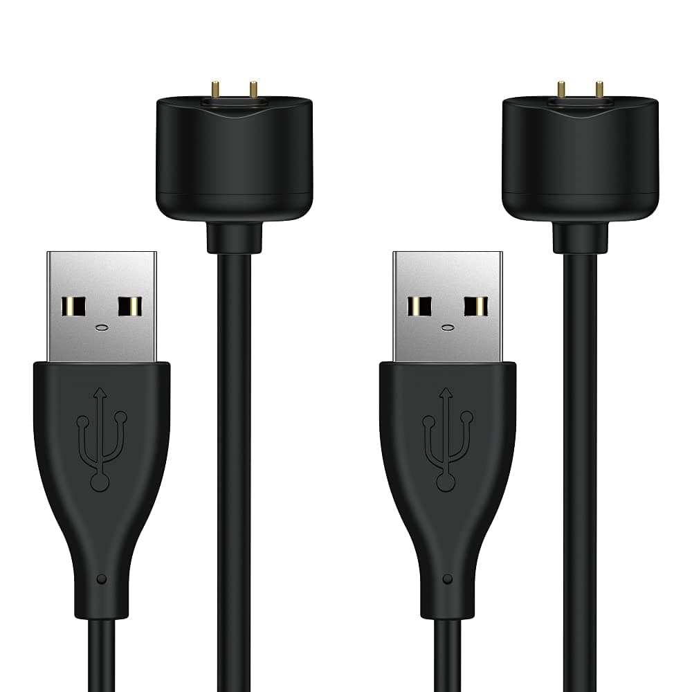 TUSITA [2-PACK Magnetic Charger Compatible with Xiaomi Mi Band 5 6 7, Amazfit Band 5 - USB Charging Cable Dock 3.3ft 100cm - Fitness Tracker Accessories