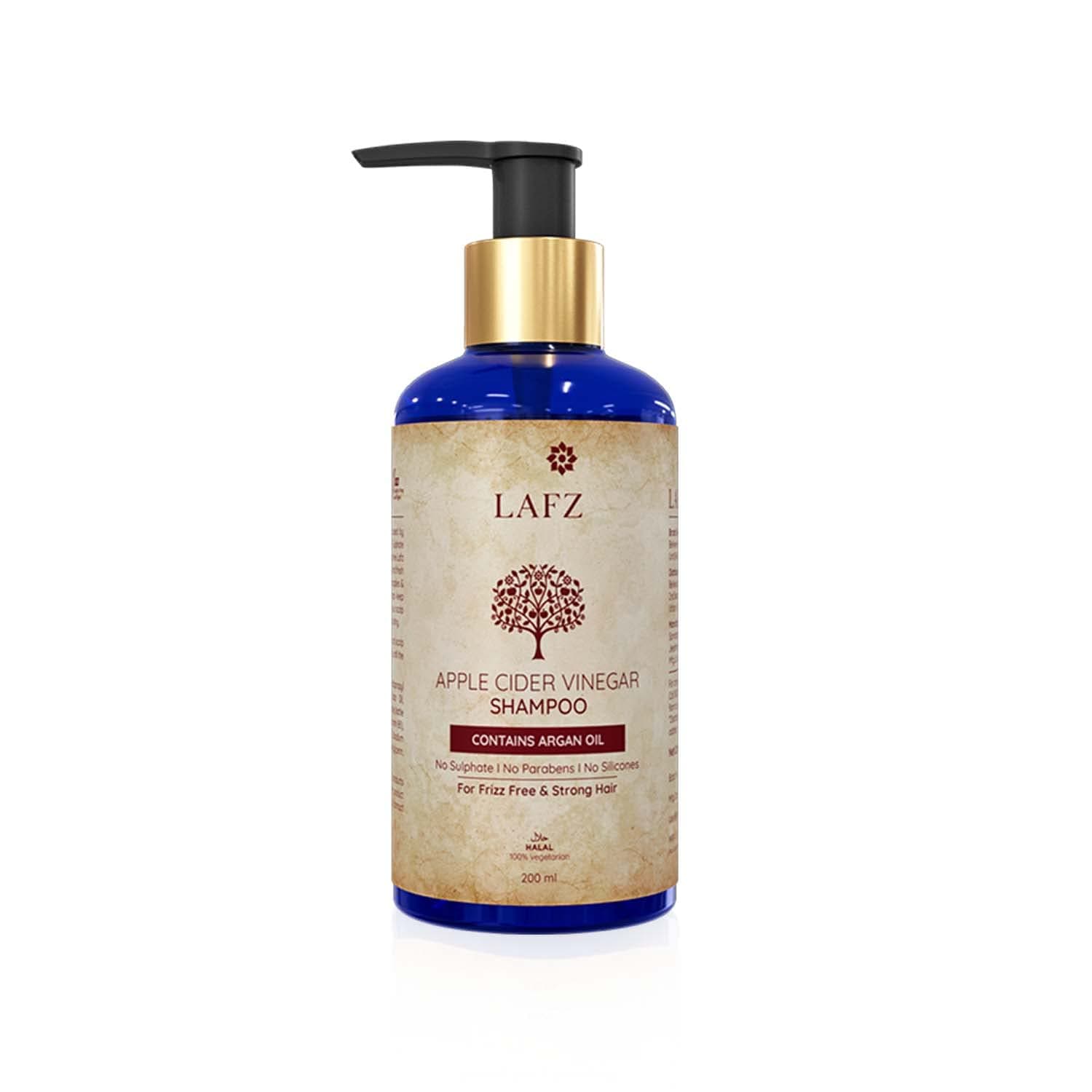LAFZ Apple Cider Vinegar Shampoo For Frizz Free And Strong Hair with Natural Cider and Argan Oil - 200 ml