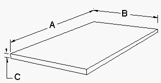 Stainless Steel - Sheets (Brushed) - Alloy - 304 - 18ga. x 1x1'