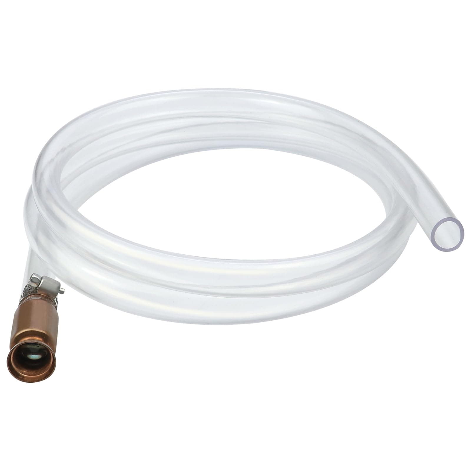 Gas Siphon Pump 1/2'' Copper Valve 6FT Syphon Hose for Water Gasoline Fuel & Other Liquid Safety Self Priming Shaker Siphon Hand Pump Tube