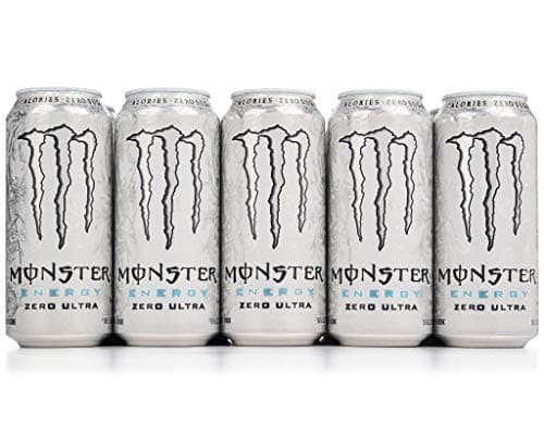 Monster Energy Ultra Zero Drink 500Ml, (Pack Of 5 Cans X 500Ml Each), Vegetarian