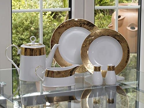 Grandeur Gold 68 Piece Dinner Set - 8 Place Setting