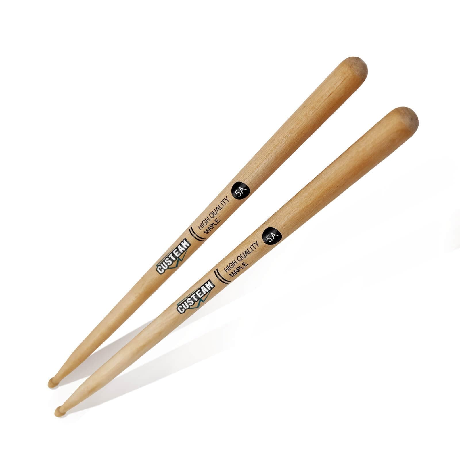 Maple Drum Sticks 5A - Tear drop Wood Tip - 5A Drumsticks for Drums