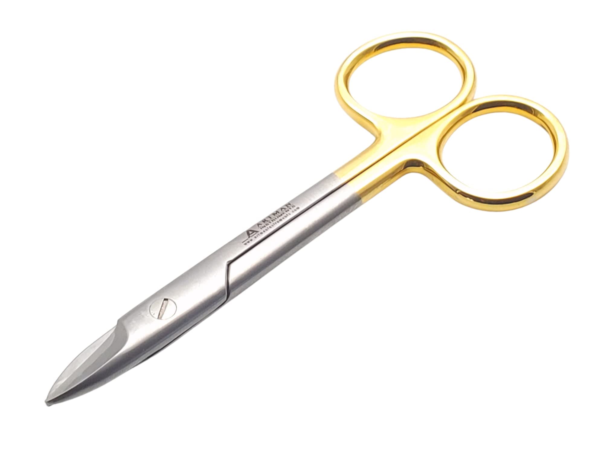 Power Scissors 4.25 inch Straight Tip With Tungsten Carbide Inserts Gold Plated multipurpose Tissue Cutting festooning scissors Dental Surgical art & craft Plastic Sheet Soda cans Cutting Scissors