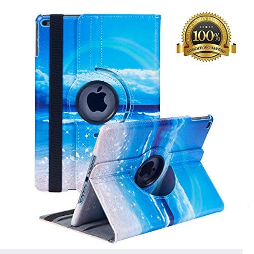 New iPad 9.7 inch 2018 2017/ iPad Air Case - 360 Degree Rotating Stand Smart Cover Case with Auto Sleep Wake for Apple iPad 9.7" (6th Gen, 5th Gen)/iPad Air(Seagulls)