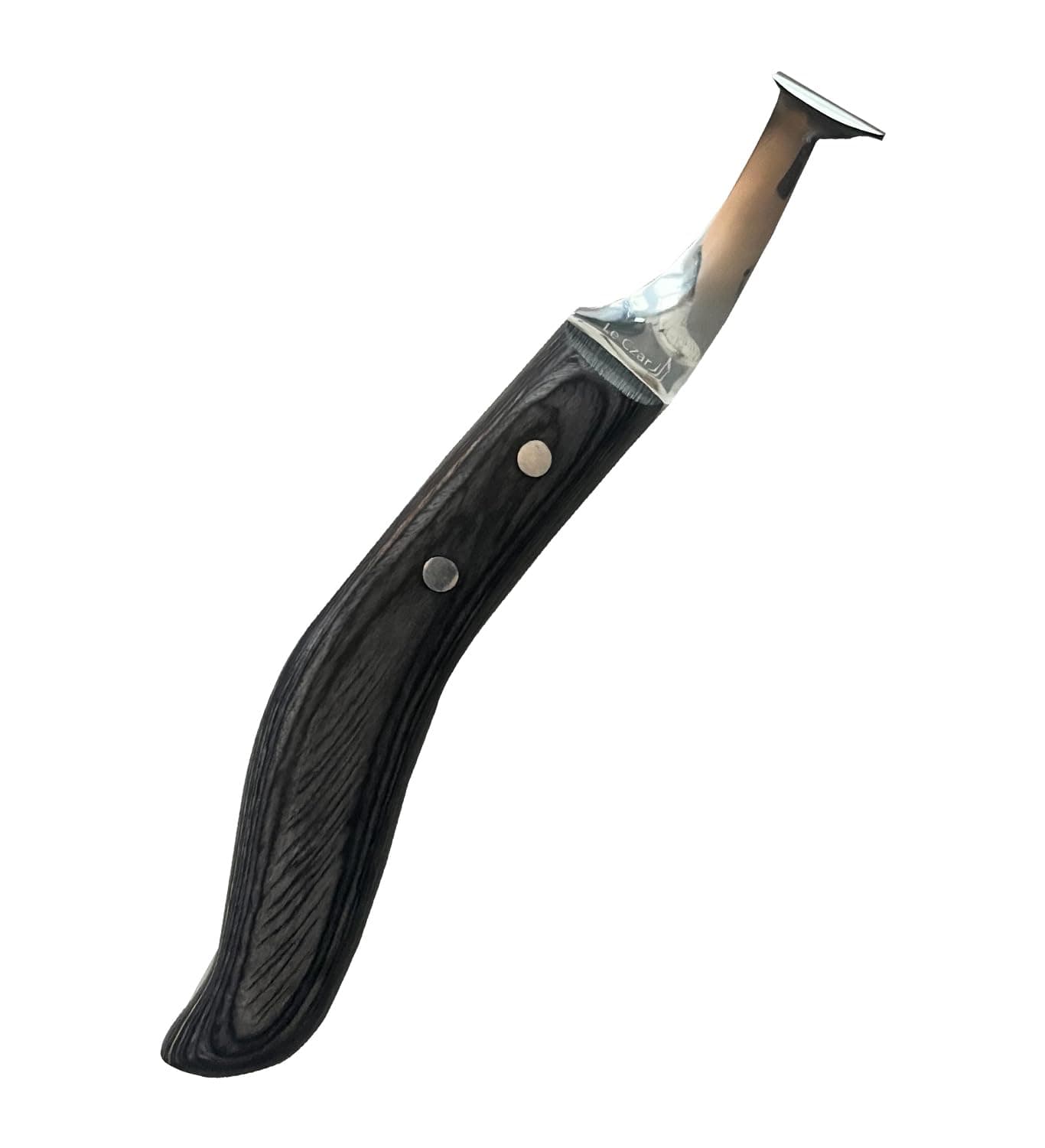 Super Sharp Hoof Knife - Hoof Knife with Wooden Handle, Horse Shoe Hoofing Made Easy with Hoof Trimming Knife with Special Colored Wooden Handle