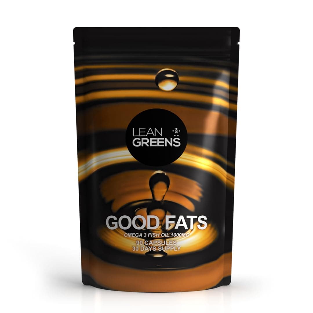 Omega 3 Fish Oils 750mg EPA/DHA per Capsule | Good Fats | 90 Softgel Capsules | Lean Greens