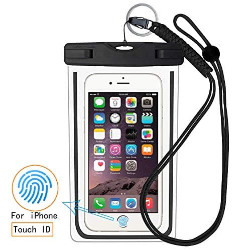 MARRRCH Waterproof Case,Universal Waterproof Phone Bag,Fingerprint Touch Pouch Waterproof Phone Pouch Dry Bag All Phone up to 6.0"