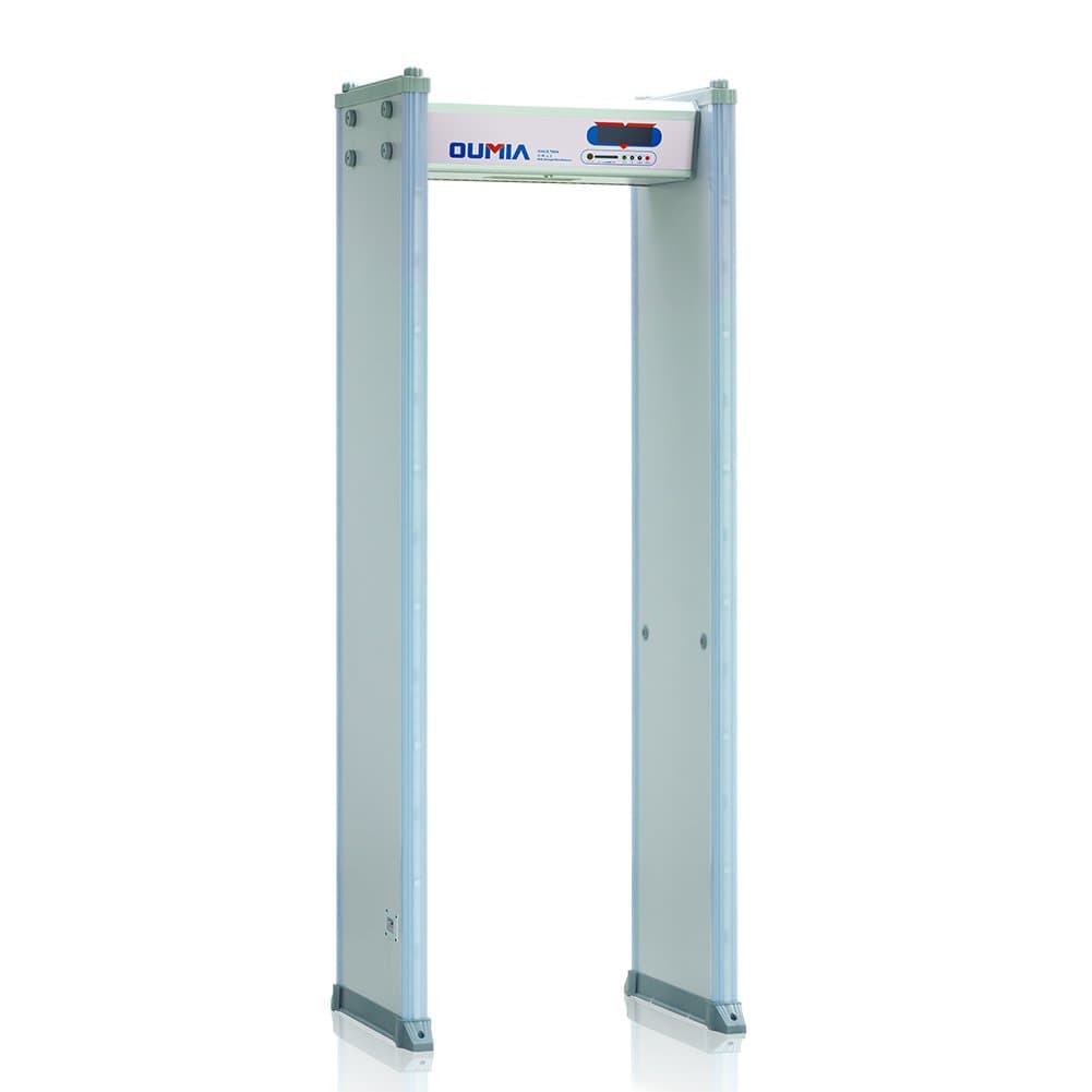 Oumia LCD display Infrared Sensor 6 Zones Walk Through Metal Detector