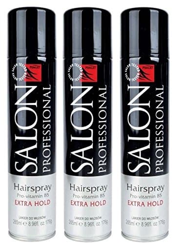 3X Minuet Salon Professional Hairspray Extra Hold Pro-Vitamin B5 & UV Filter 265ml