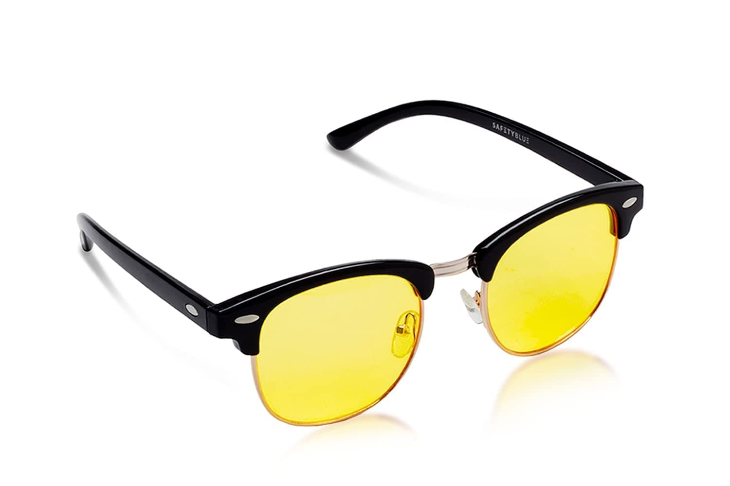 SafetyBlue Blue Light Blocking Computer Eyewear Gaming Glasses for Men & Women (Yellow)