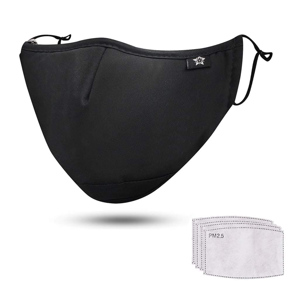 Washable Reusable Cotton Mouth Half Face Mouth For with Adjustable Ear Loops