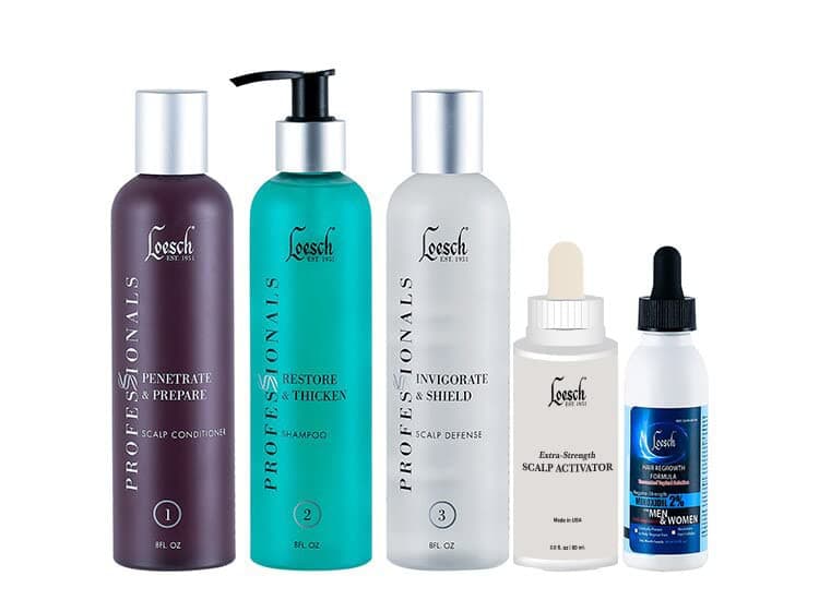 Loesch Professional Maximum Treatment Kit FOR MEN & WOMEN (Level 3), to stimulate hair regrowth or prevent hair loss.