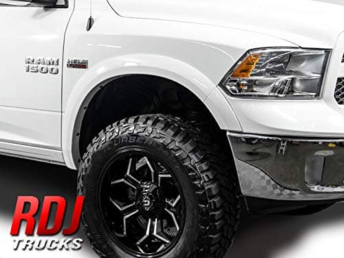 RDJ Trucks HWY-PRO OEM Style Fender Flares - Fits Ram 1500 2009-2018 - Set of 4 (Rhino Skin)