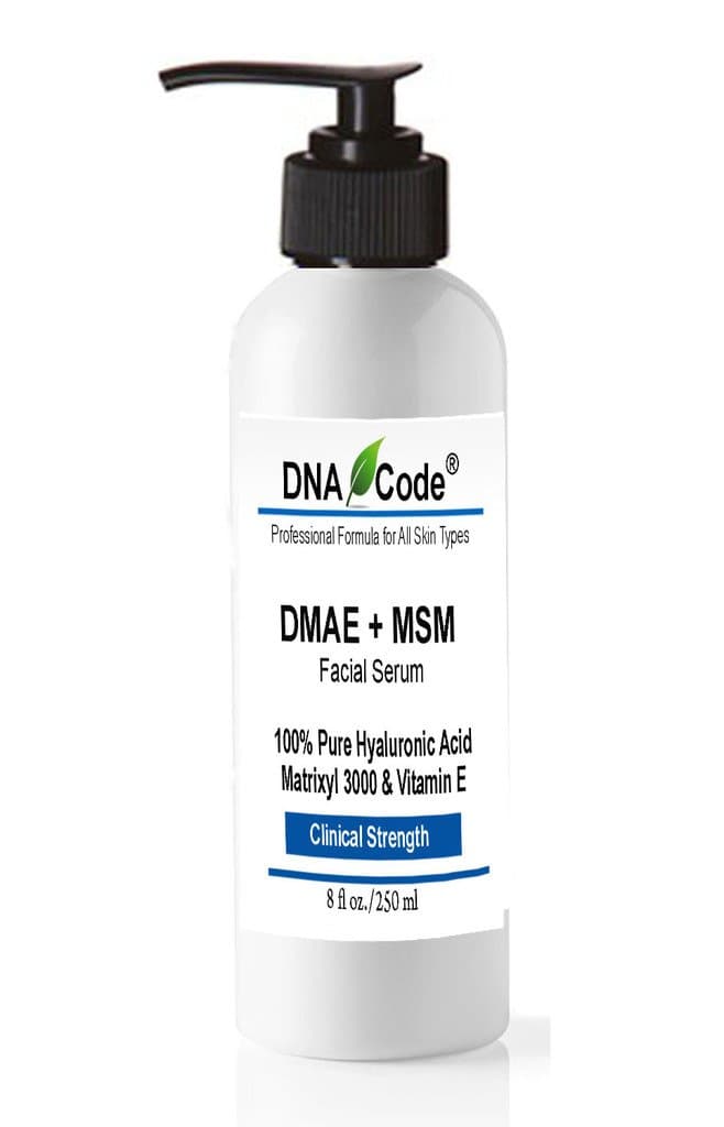 DNA Code-Professional DMAE+MSM Firming Serum, 100% Pure Hyaluronic Acid +Matrixyl 3000