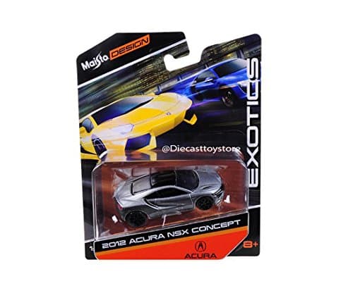 New DIECAST Toys CAR MAISTO 1:64 Exotics 2012 Acura NSX Concept Grey Color 15494-16NSX