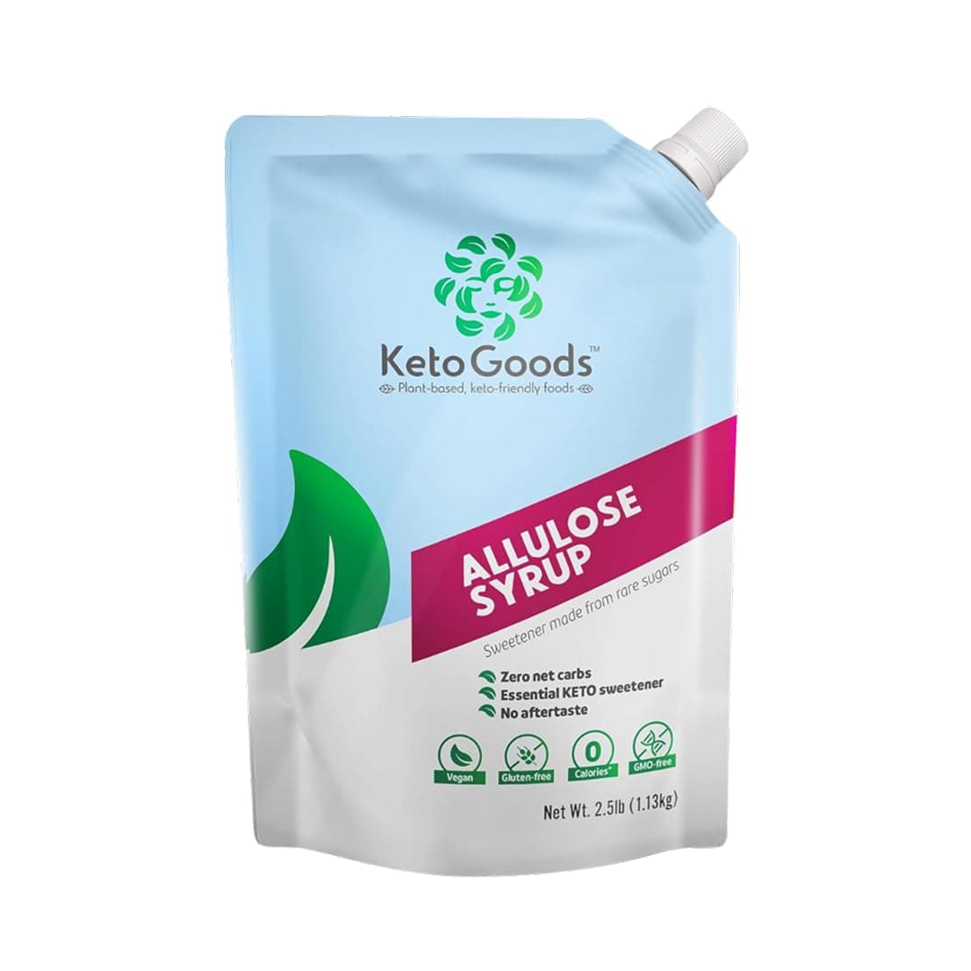 Keto Goods Allulose Simple Syrup: No carbs/calories, friendly, No glycemic impact (2.5lb)