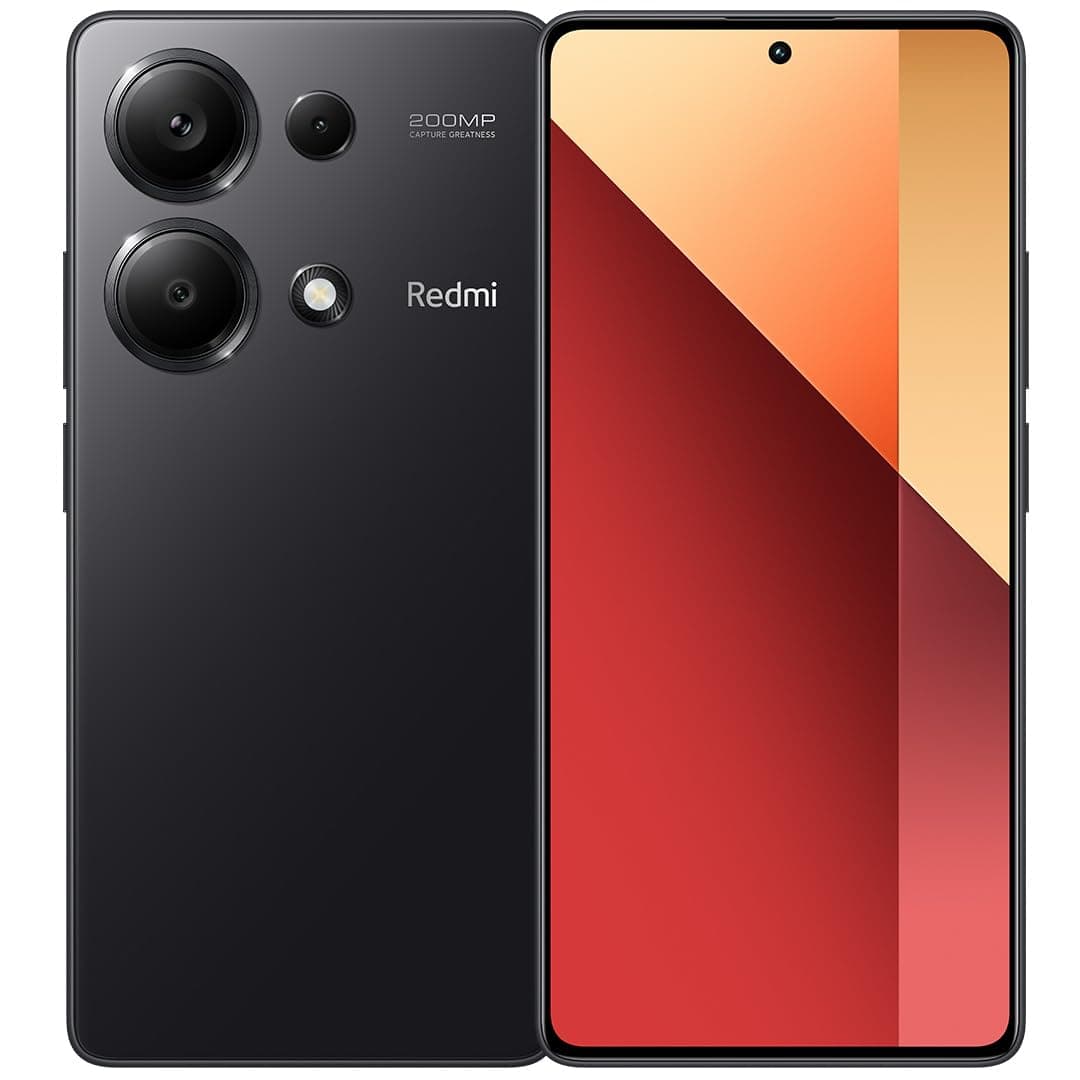 Xiaomi Redmi Note 13 Pro (Midnight Black 8GB RAM, 256 Storage) - Ultra-clear 200MP camera with OIS |120Hz FHD+AMOLED display | Immersive viewing with ultra-thin bezels