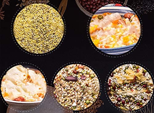 OuYang Hengzhi Coarser Grains Porridge Combination 3 Warm Stomach Breakfast 暖心暖胃组合(四色小米粥、玉米南瓜粥、小米南瓜粥、青稞小米粥、糯米燕麦粥)500g/17.6oz