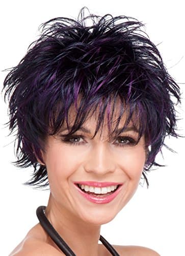 Click Wig Color Champagne Mix - Ellen Wille Wigs 4" Short Choppy Layered Tousled Synthetic Open Weft Sophisticated Edgy