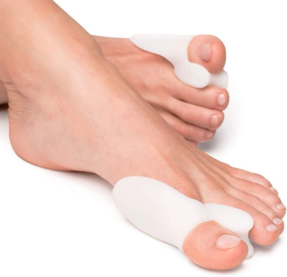 Gel Bunion Corrector Toe Separators-Hallux Valgus Soft Silicone Pads, Soft Hallux Valgus Protectors, Bunion Support, Splint For Overlapping Toes Straightener,One Size