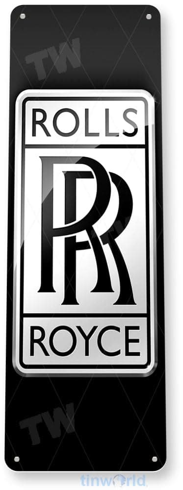Tin Sign: Rolls Royce Auto Shop Motor Garage Hangar Metal Decor B197