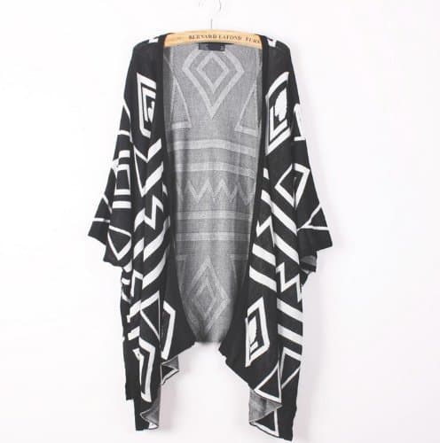 2014 New Fashion Batwing Button Half Sleeve Woolen Knitting Sweater Vintage Spring Autumn Cape Women Winter Cardigan