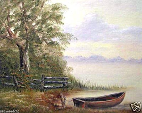Abandoned Rowboat by Helen Emery - original oil
