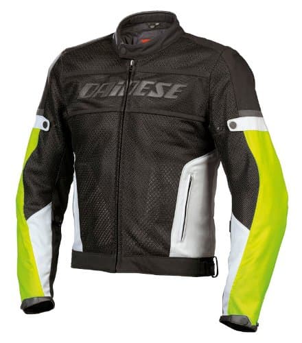 Dainese Air-Frame Tex Textile Jacket (Euro 50/ US 40, Black/High-Rise/Fluorescent Yellow)