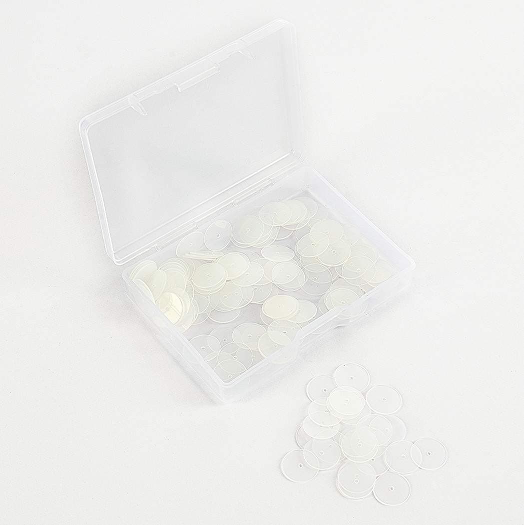 150Pcs Plastic Discs for Earring Backs, Clear Disc Pads Earrings by KoberrLi