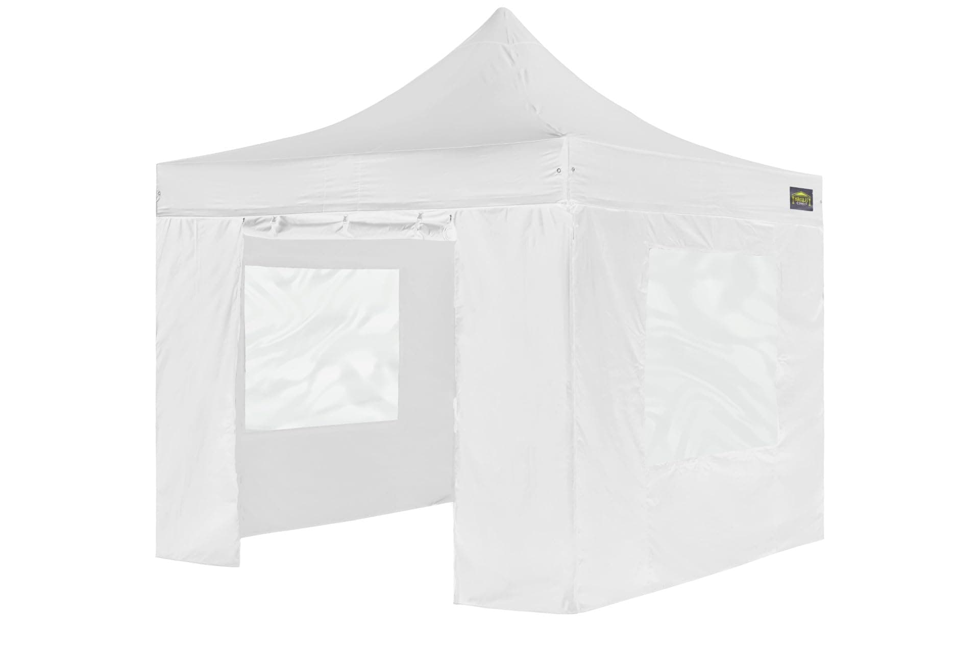 HERCULES GAZEBO® HEAVY COMMERCIAL QUALITY HEX 50 ALUMINIUM 3m x 3m 500gsm POLYESTER - FLAME RETARDANT - COLOUR WHITE