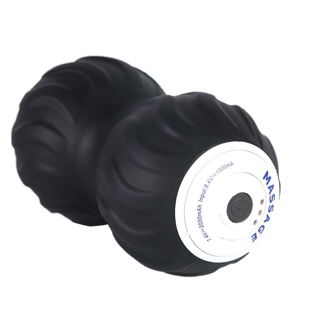 Minikuza Vibrating Peanut Massage Ball, 3 Speed High Intensity, Rechargeable Portable Massage Ball for Deep Tissue Massage Muscle Recovery Fitness Pressure Relief and Pain Release