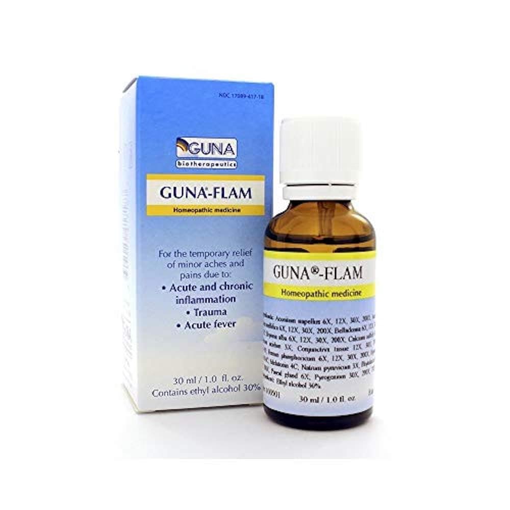 - Flam Homeopathic Temporary Relief of Acute Fever, Minor Aches and Pains - 1 Ounce