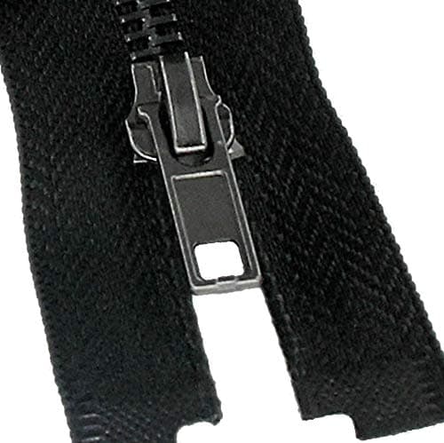 Leekayer #8 24 Inch Separating Jacket Zipper Black Nickel 60.1cm Metal Zipper Heavy Duty Metal Zippers for Jackets Sewing Coats Crafts (24" Nickel)
