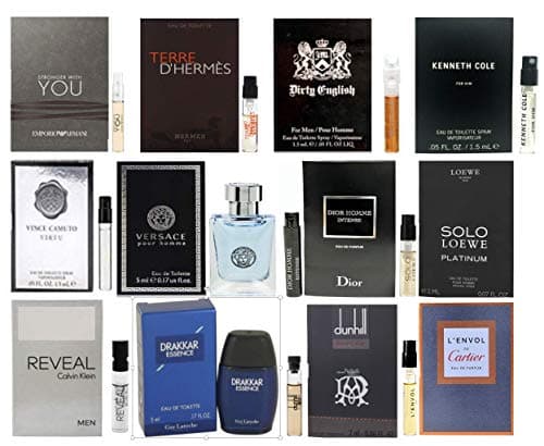Pilestone's Selection: 12 Cologne Samples For Men All High End Designer Fragrances Good For Event Gifts