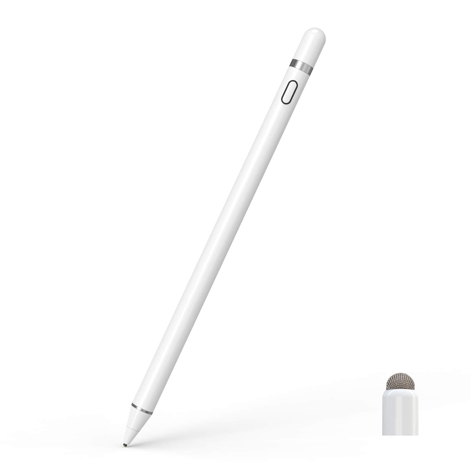 Stylus Pen Compatible with iPad pencil Touch Screen Pen Capacitive Rechargeable Styli with 1.5mm Ultra Fine Tips Compatible with iPads/Tablets/iPhones/Samsung/Lenovo/LG&HTC with Two Caps