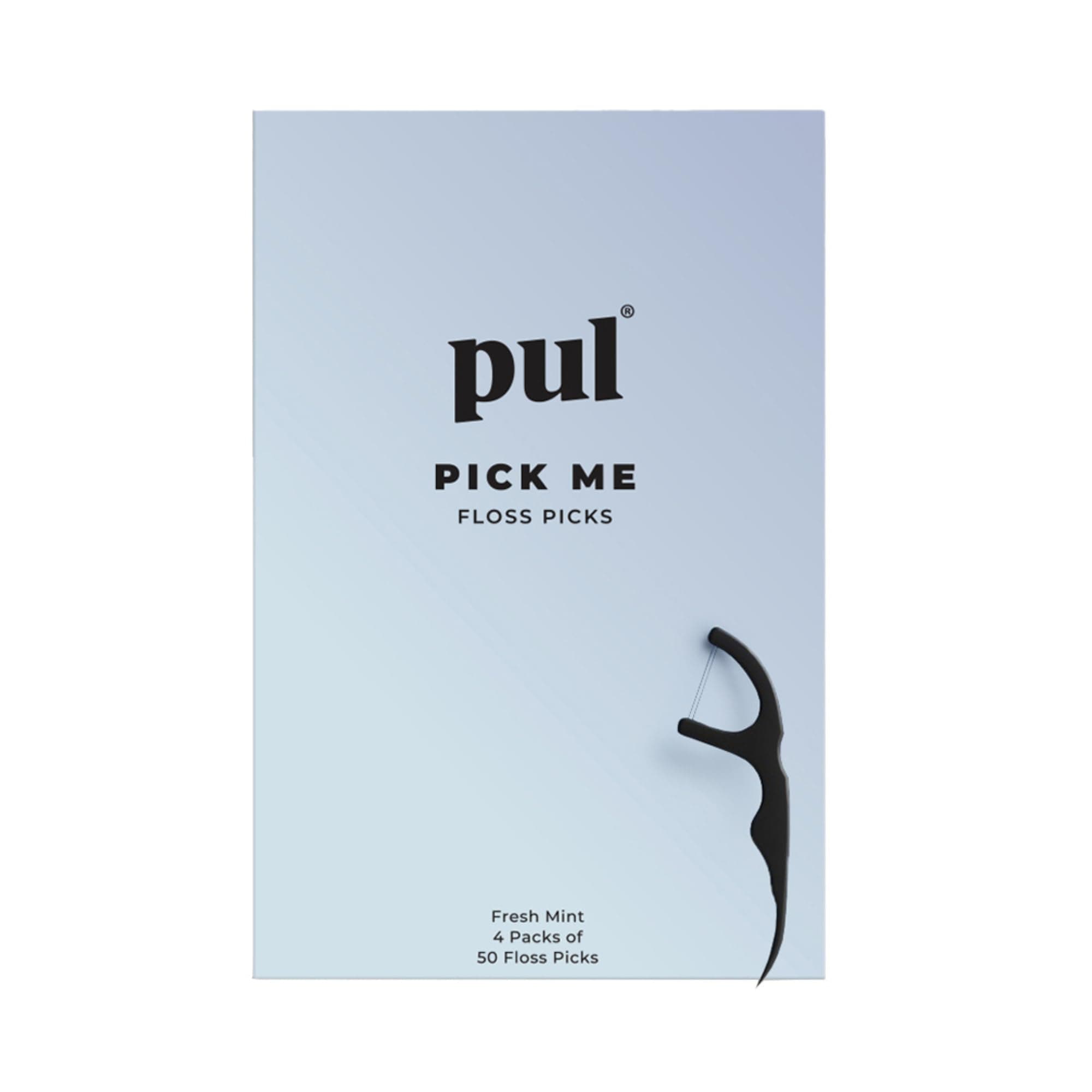 PUL Dental Floss Picks – Mint Flavoured | Pack of 200 | Strong, Smooth Dental Flossers with Ergonomic Grip | Portable & Hygienic Oral Care Tool