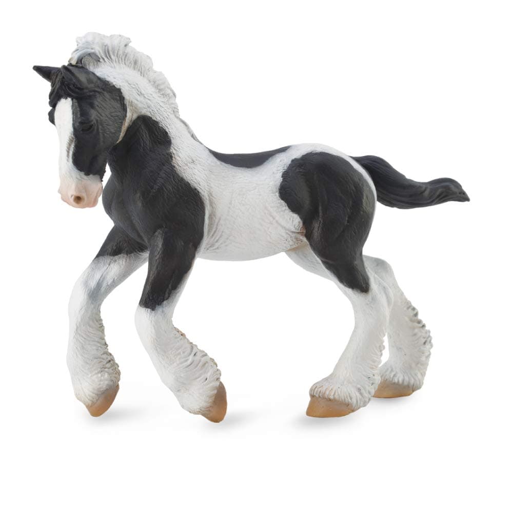 Breyer Corral Pals - Gypsy Foal Black & White Piebald - Authentic, Hand Painted Horse Toy Figure