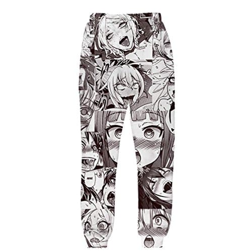 Nieface Anime Ahegao Funny 3D All Over Print Hoodies Joggers Hipster Sweatshirts Set