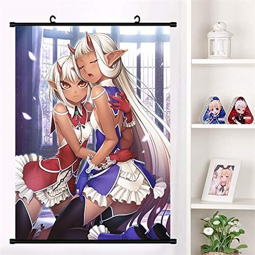 JIAJIAFU Anime Taimanin Asagi igawa asagi mizuki yukikaze Cosplay Wall Scroll Mural Poster Wall Hanging Poster Home Art Decor Collection 40x60cm C