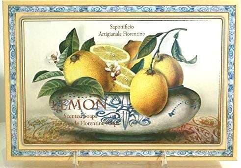 Lemon Saponificio Artigianale Fiorentino Luxury Bath Soap Large Gift Set, 9 Bars x 2.64 oz