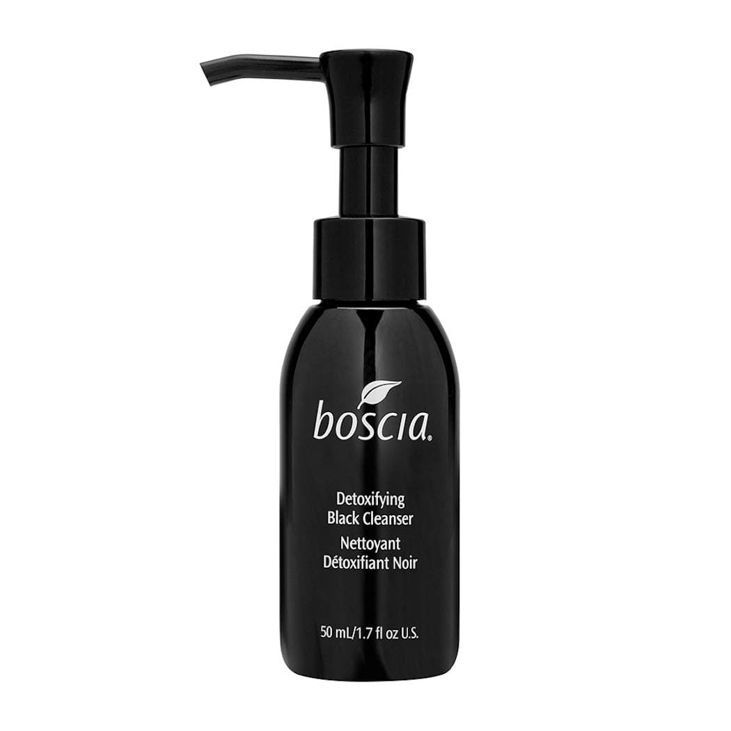 boscia Detoxifying Black Charcoal Cleanser - Vegan, Cruelty-Free, Natural and Clean Skincare | Activated Charcoal and Vitamin C Warming Gel Face Cleanser, 50mL