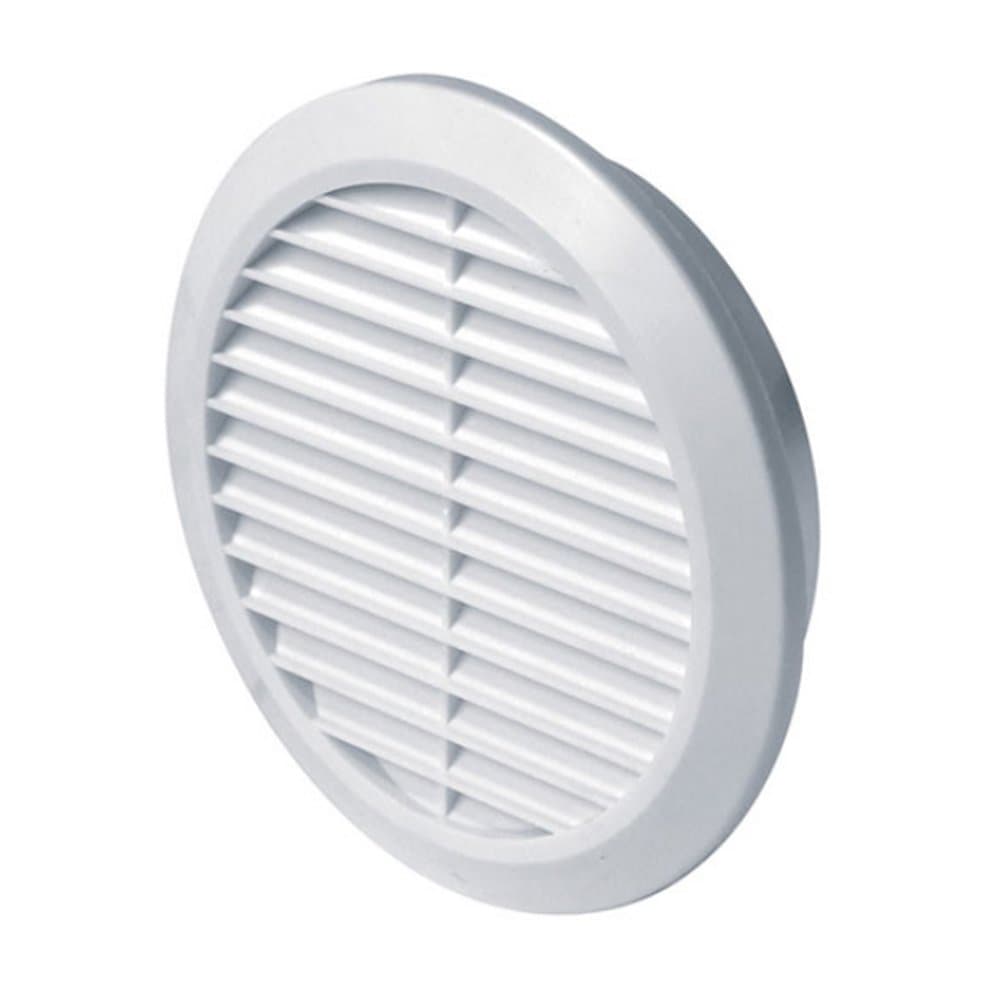 MKK Ventilation Grille Diameter 100 mm Round White Plastic Insect Net Exhaust Grille Supply Air Exhaust Grille Ventilation T30